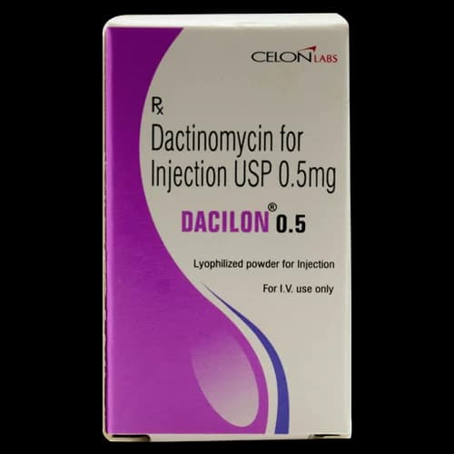 Dacilon 0.5 mg Injection (Dactinomycin) product image 1