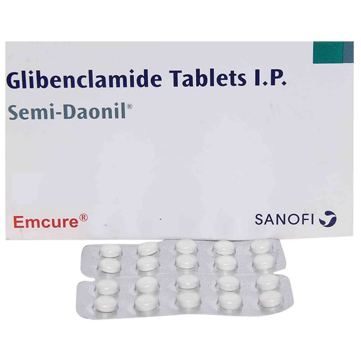 Semi Daonil (Glibenclamide) Tablets 2.5 mg product image 1