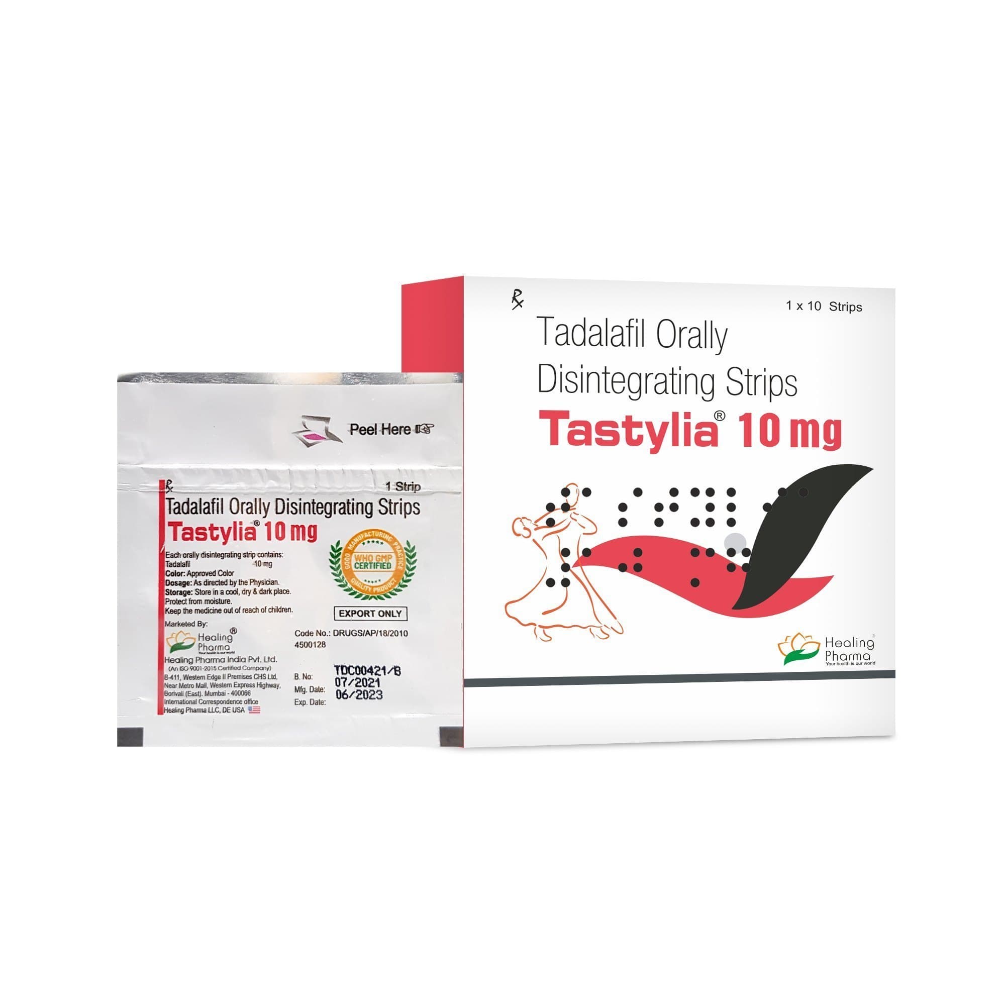 Tastylia 10mg Orally Strip product image 1