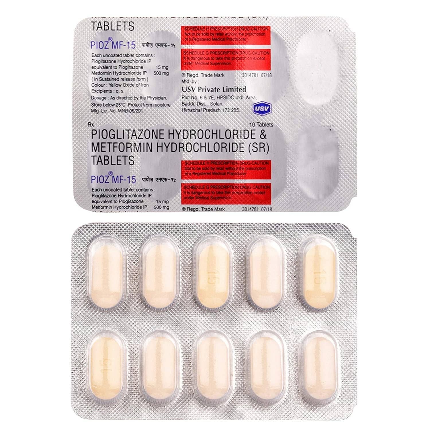 Pioz (Pioglitazone) Tablets 15 mg