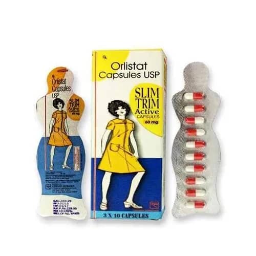 Slim Trim Active (Orlistat) Capsules 60 mg