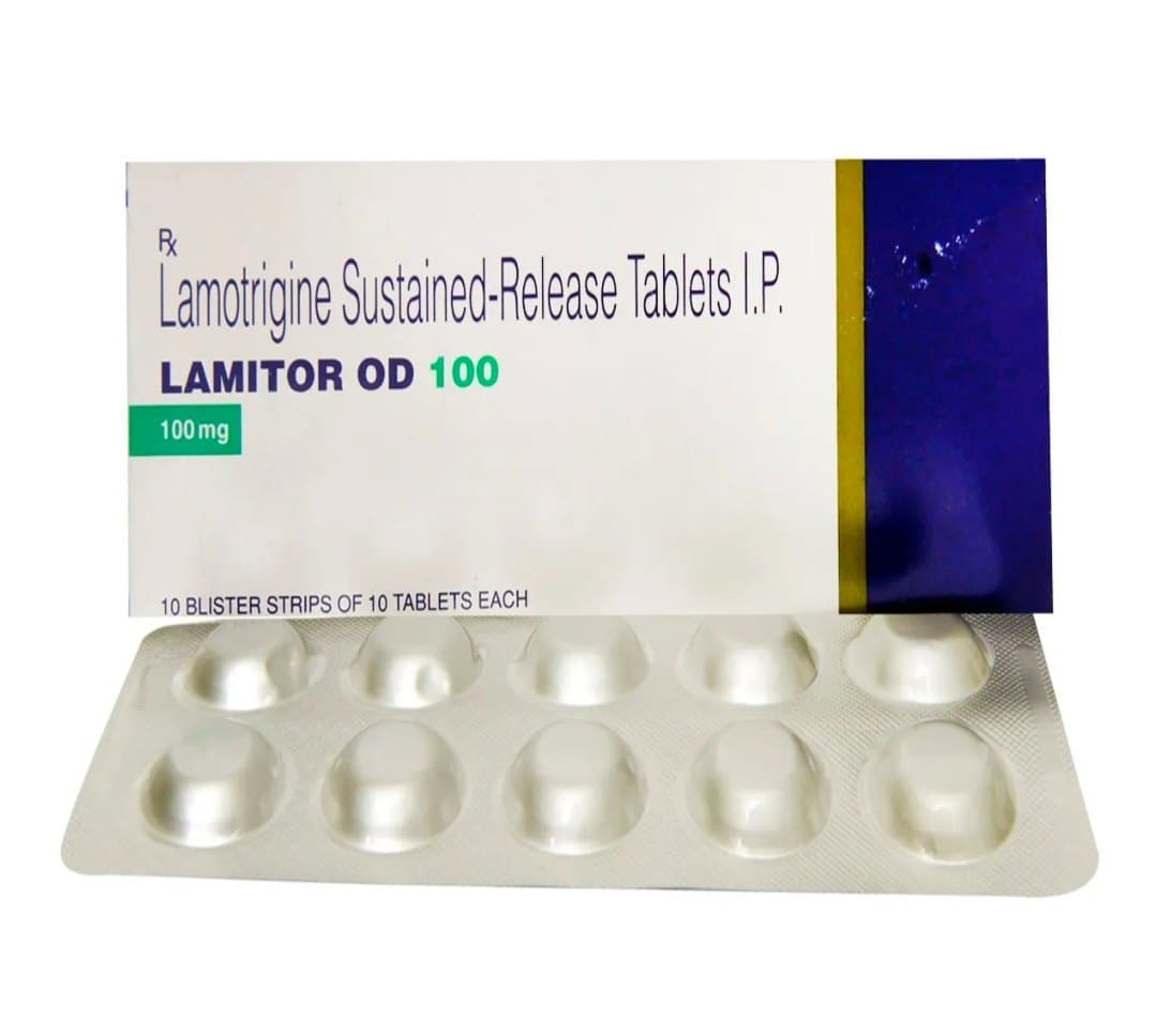 Lamitor OD Tablets SR (Lamotrigine) 100 mg product image 1