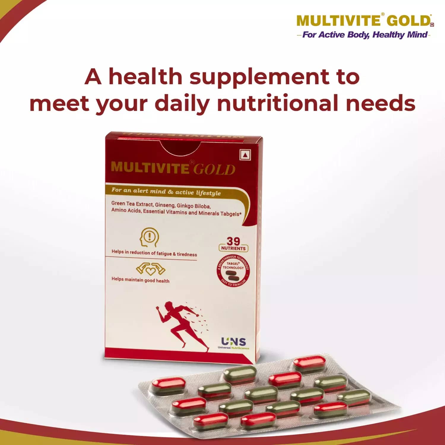 Multivite Gold Essential Vitamins & Minerals
