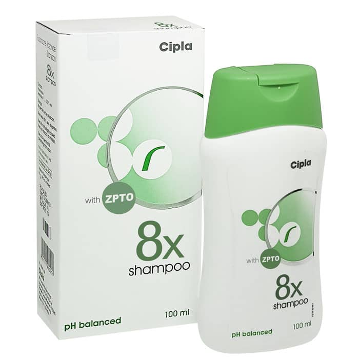 8X Shampoo (Ciclopirox/Zinc pyrithione) Bottle