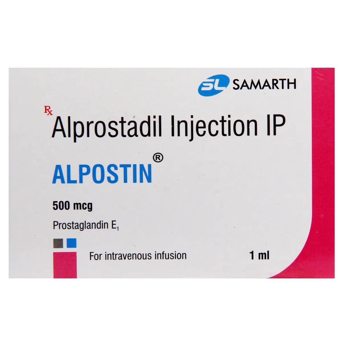 Alpostin Injection (Alprostadil) 500 Mcg