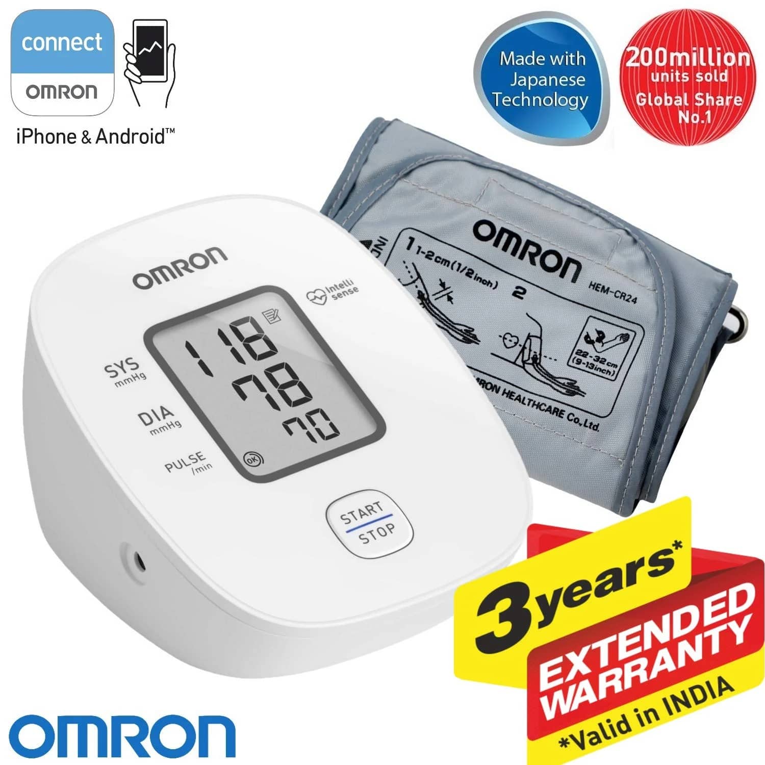 Omron Hem-7121 J BP Monitor