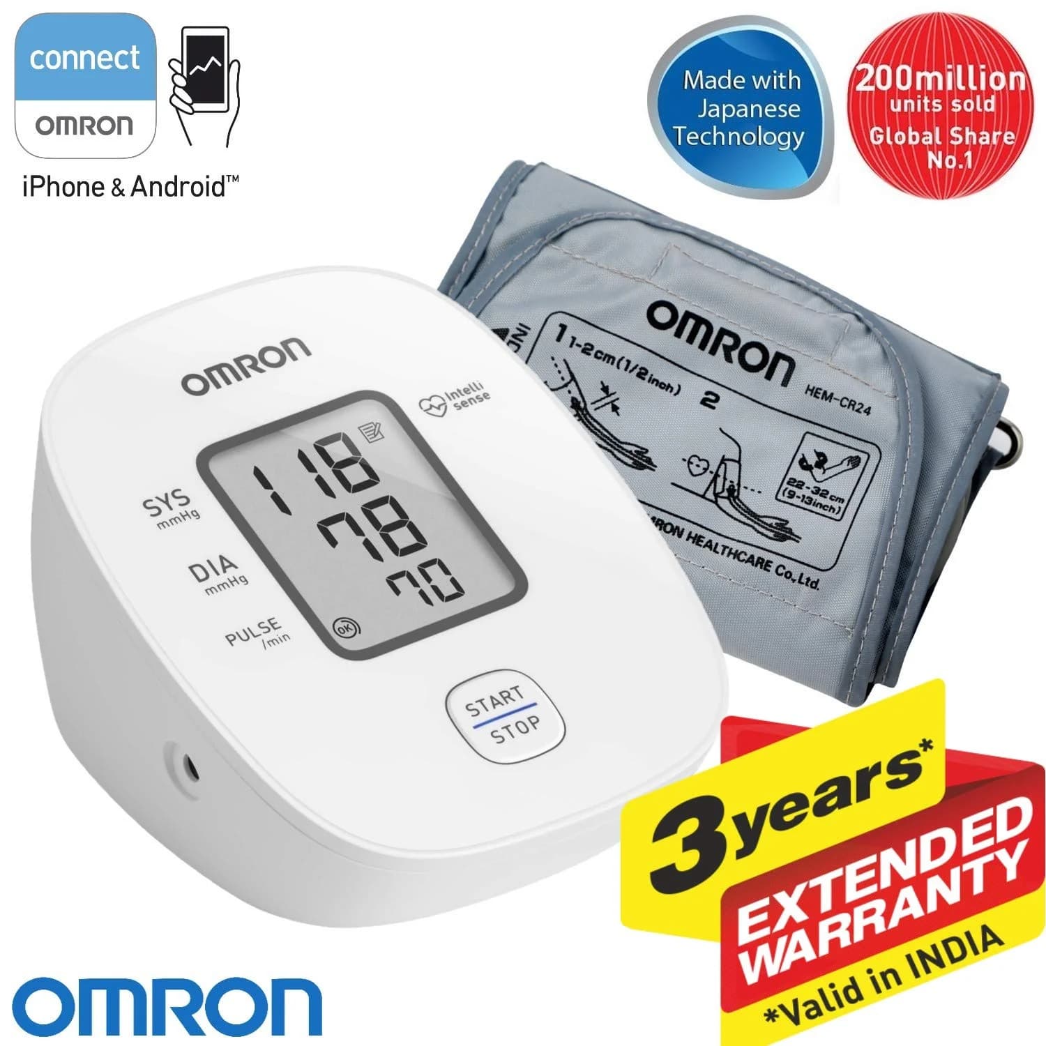 Omron Hem-7121 J BP Monitor product image 1