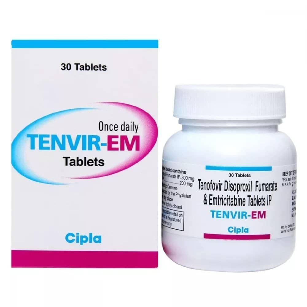 Tenvir EM Tablets (Tenofovir/Emtricitabine) 300mg/200mg