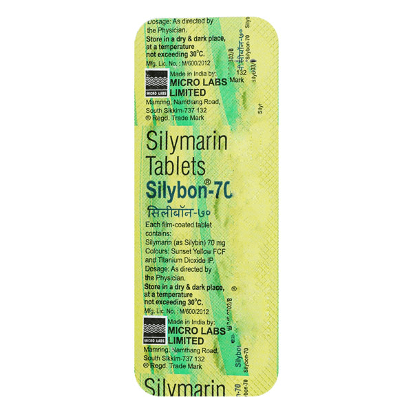 Silybon (Silymarin) Tablets 70 mg