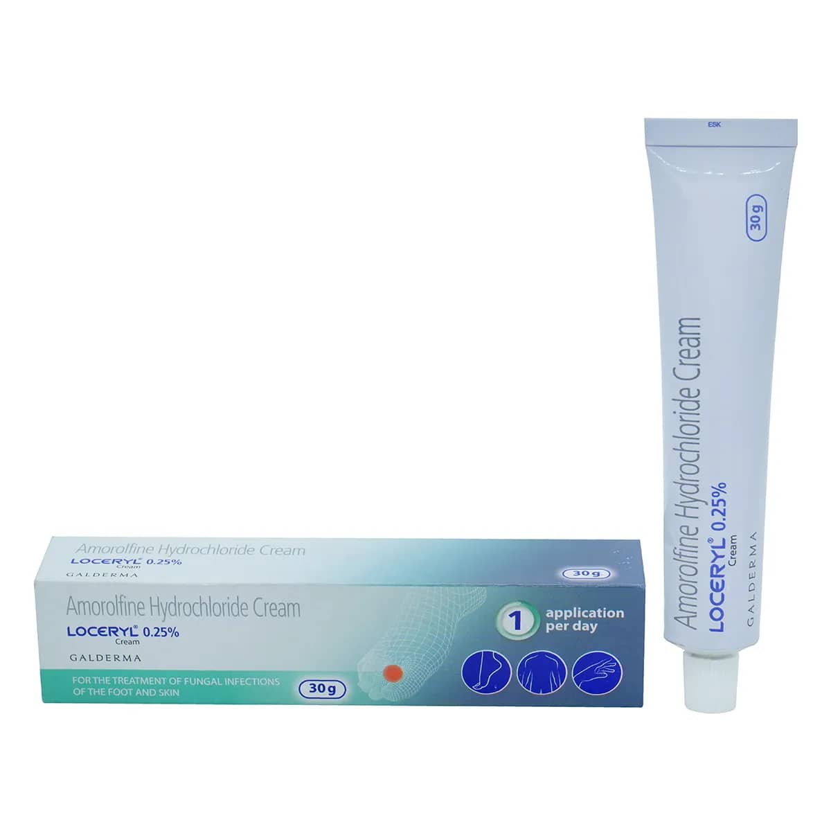 Loceryl Cream (Amorolfine) 0.25% 30g