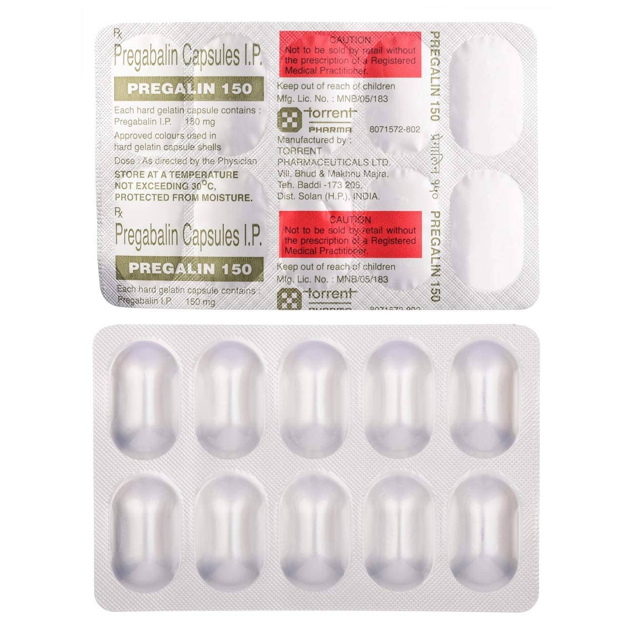 Pregalin Capsules (Pregabalin) 150 mg