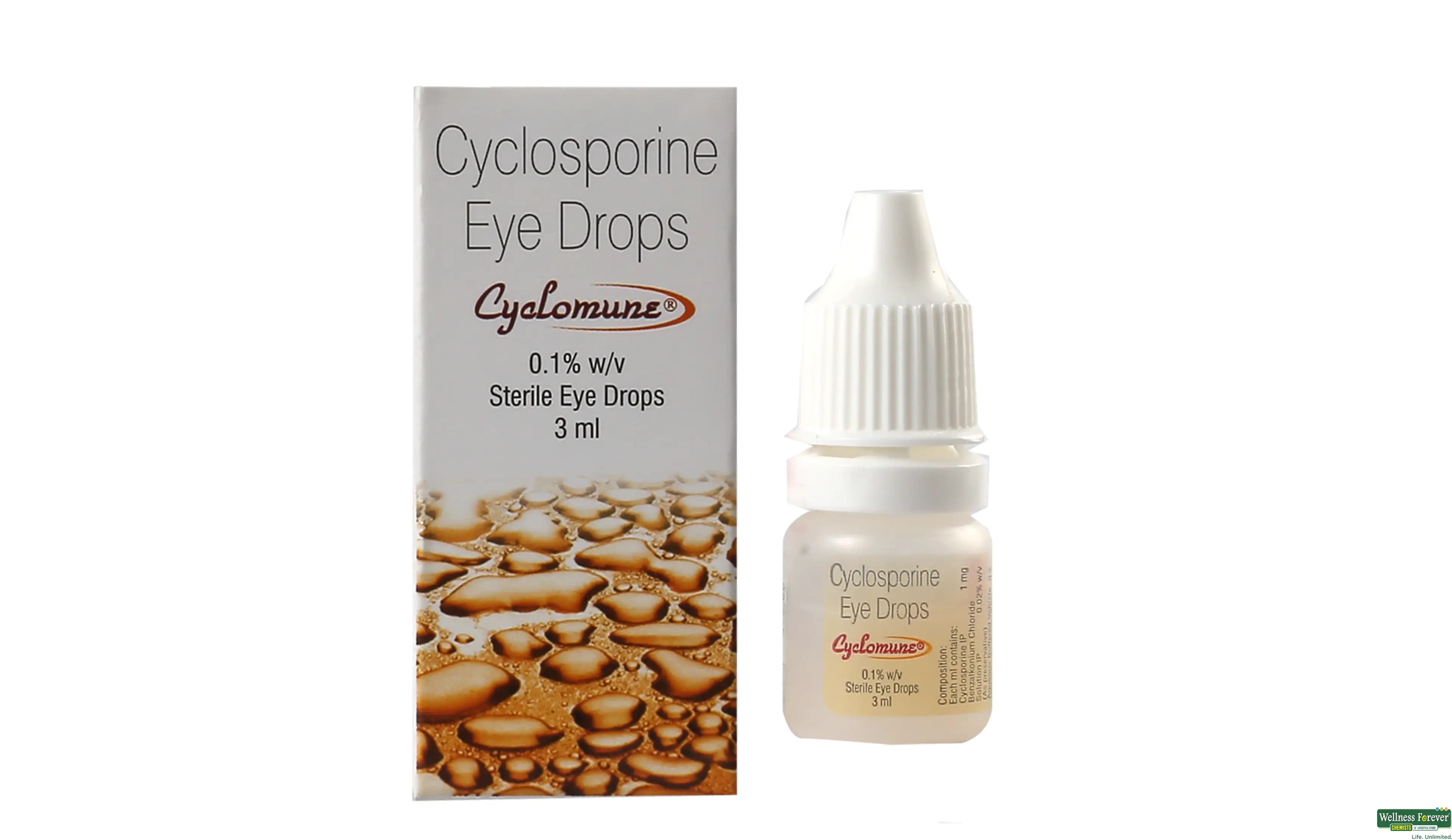 Cyclomune 0.1% Eye Drop (Cyclosporine) product image 1